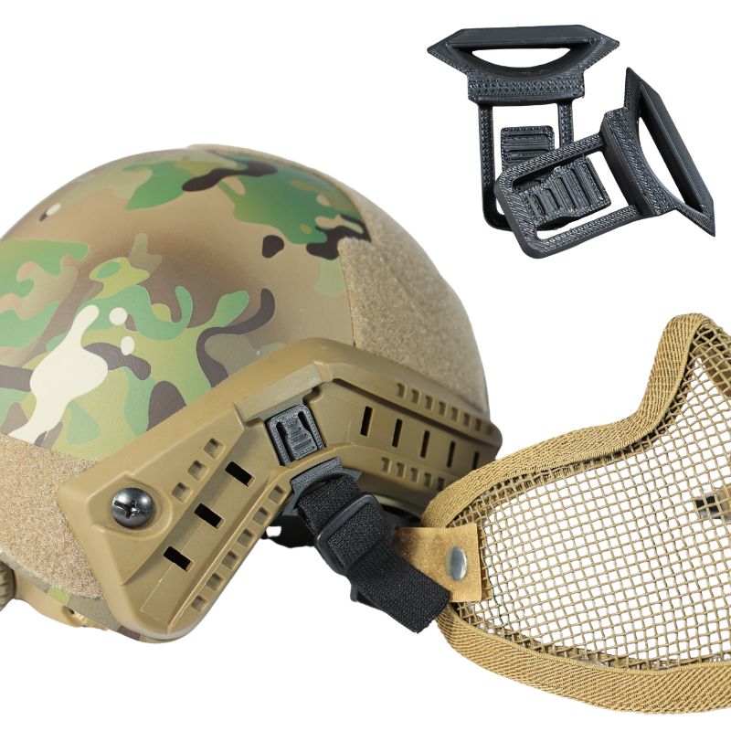 Airsoft Helmadapter für Airsoftmaske 3D Druck